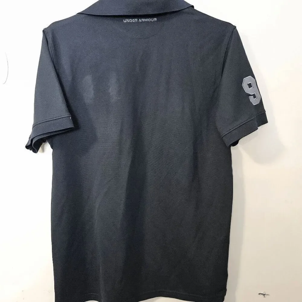 Under Armour Heat Gear Polo Shirt Mens Black Size Medium